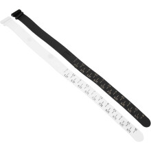 2-teiliges Set aus Handgelenk- und Armbandmesswerkzeugen, schwarzes und weißes PU-Lederarmband
