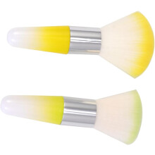 2pcs Cosmetic Brush Nail Art Dust Powder Cleaner Makeup Brush for Manicure Nail Polish Remover