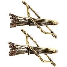 2-teiliges Wikinger-Schleifen-Broschenset, Metall-Schalnadeln, Vintage-Umhangnadeln für Herren, Partyaccessoires, Antikgoldfarben