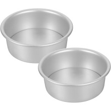 2 Stück antihaftbeschichtete Aluminium-Kuchenformen mit herausnehmbarem Boden und runden Formen