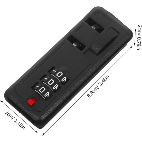 Fechadura de segurança combinada do compartimento de bagagem para malas de viagem Flush Mount 1