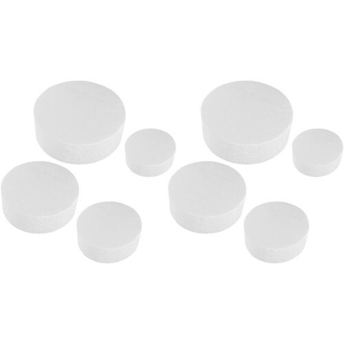 8pcs Foam Cake Dummies Cake Model Round Shape Lightweight Creative DIY Foam Material Can Be Pinned
