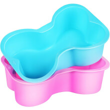 Lot de 2 moules à gâteaux en silicone en forme d'os, démoulage rapide, résistants aux hautes températures.