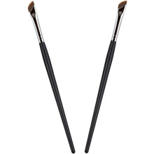 Flacher Eyelinerpinsel, Kosmetikpinsel für Augenbrauen und Lidschatten, 2 Stück