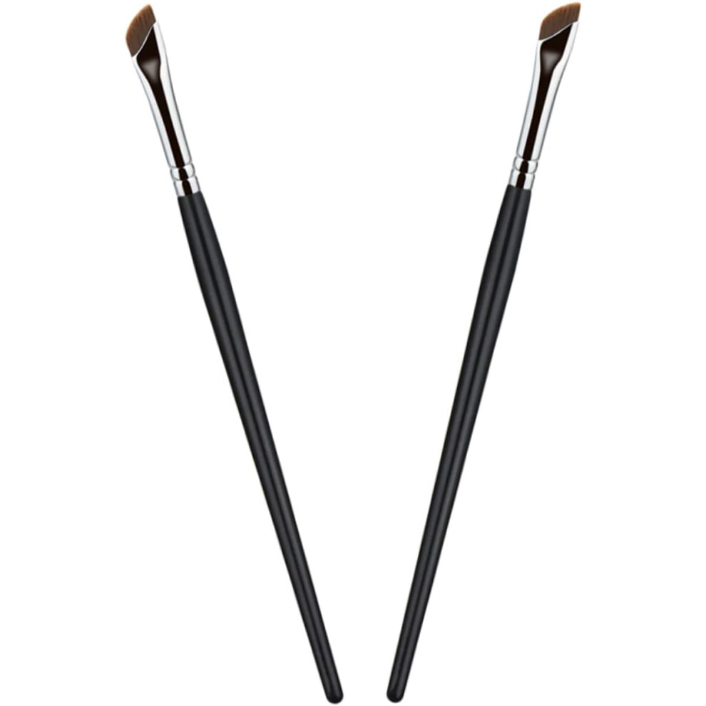 Hkhbjs Flat Eyeliner Brush Cosmetic Brush For Eyebrow And Eye Shadow Application 2Pcs