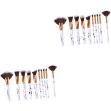 Ensemble de 20 pinceaux de maquillage professionnels en nylon pour poudre et blush, pour femmes et filles