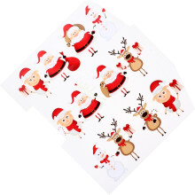 2 Stück weihnachtliche Bügelapplikationen zum Selbermachen für T-Shirts und andere Kleidungsstücke – ideal als Weihnachtsdeko.