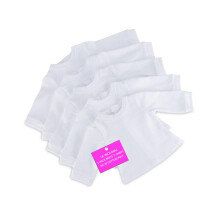 Emily Rose 18 Inch Doll Clothes Value Basics Bright White 5-Pack Long Sleeved T-Shirts Tee for Crafting Activity | Compatible with 18" American Girl D