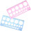 2pcs Circle Drawing Rulers Plastic Stencils Lightweight and Precise Markings Geometric Templates 1