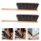 Wooden Fireplace Brush for Effective Ash Cleaning 4Pcs Long Handle 2