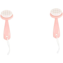 2 cepillos exfoliantes para la limpieza facial, ideales para mujeres que usan en casa.