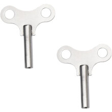 2-teiliges Set aus Stahl-Uhrenaufzugsschlüsseln, professionelles Uhrmacherwerkzeug, 4,4 mm Durchmesser, geeignet