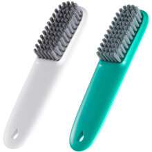 Lot de 2 brosses de nettoyage de chaussures à long manche, idéales pour laver et nettoyer vos baskets, format voyage.