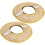 2Pcs Hard Hat Sunshade Visor Straw Woven Brim 45Cm Diameter Construction Worker Helmet Attachment 1