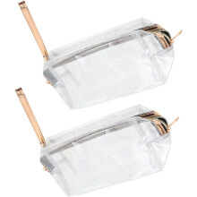 2er-Pack tragbare Waschtasche, zarte Glitzer-Kulturtasche für Reisen, Fitnessstudio, Camping und Zuhause