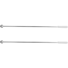 2 Stück wiederverwendbare, rostfreie und elegante Rührstäbchen aus Edelstahl für Getränke – ideal zum Mixen von Getränken.