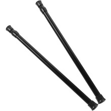 2 Stück ausziehbare Gardinenstangen, Spannstangen, längenverstellbar, aus Eisen, japanischer minimalistischer Stil, schwarz