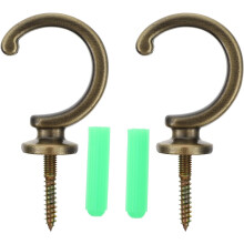 2 Stück Wand-Raffhalter aus Zinklegierung für Gardinen im klassisch-eleganten und modernen Stil