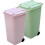 2pcs Desktop Garbage Container Mini Trash Can Compact Shape Pp Material Multifunctional Pen Holder 1