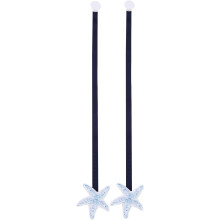2 Stück magnetische Gardinenhalter mit Seestern-Motiv, einfach zu verwendende Stoff- und Harzhalter