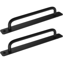 2 Stück Schiebetürgriffe aus Aluminiumlegierung, schwarz, vielseitig, erhöhte Haltbarkeit, elegant