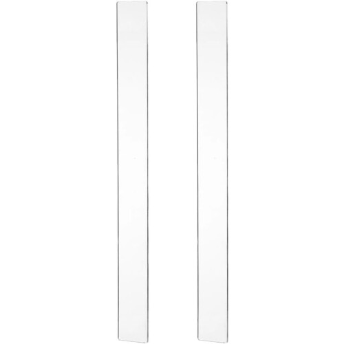 2pcs Measuring Dough Thickness Strips Rolling Guide Sticks 12in Acrylic Reusable Convenient to Use