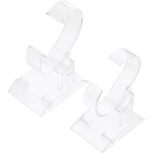 Acryl-Uhrenständer, Uhrenorganizer, kratzfeste Oberfläche, 2 Stück, für Zuhause und Büro