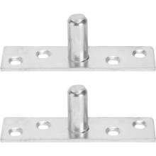 2 Stück Türstopper für Schiebetüren, Edelstahl, Metall, angenehme Haptik, glatte Oberfläche, silberfarben