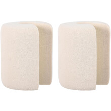 2 Stück Türfingerschutz aus NBR-Schaumstoff, Zylindertürstopper, beige, verdickt, Tresorschutz
