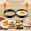 6pcs Professional Egg Rings Pancake Ring Set Stainless Steel Fried Egg Ring Griddle Pancake Maker with Silicone Handle for Breakfast 4