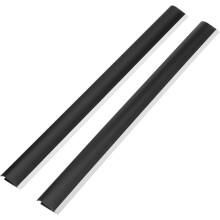 Kunststoff-Kehrschaufelrand-Ersatz 29 cm Schwarz 2 Stück weiche Andruckleisten