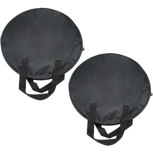 Dumb Drum Pad Bag Drum Storage Case with Handle 2pcs 12 inch Waterproof Oxford Cloth Practical Carry Handle