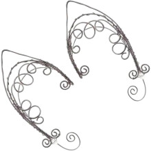 2 Stück Vintage-Ohrhaken, handgefertigte Ohrringe für Feen- und Elfenohren, Weihnachtsaccessoires für Erwachsene