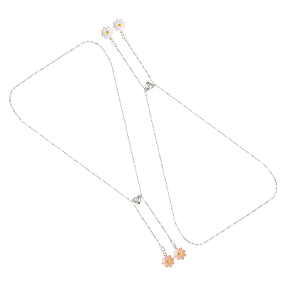 Hkhbjs White/Pink 2Pcs Earphone Chain Portable Alloy Anti-Lost Wireless Headphone Holder Chic For Everyday Use