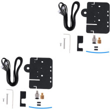 2 Stück Aluminium-Extruderadapter, eloxiert, für Drucker, Ersatzteil-Komplettset