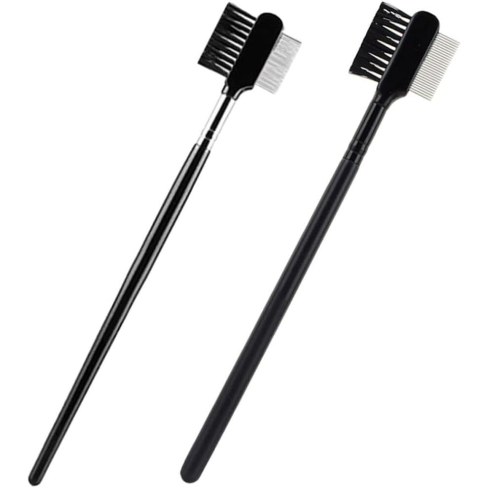 Hkhbjs 2Pcs Beauty Brush And Comb Portable Eyebrow Shaping Brush And Eyelash Grooming Tool