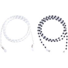 2 catenine con perline per occhiali da vista, occhiali da sole, cordino da collo per occhiali da donna