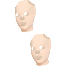 2 stk. sovemaske for kvinner, hudpleiemaske, elastisk ansiktsmaske for rynkeplaster