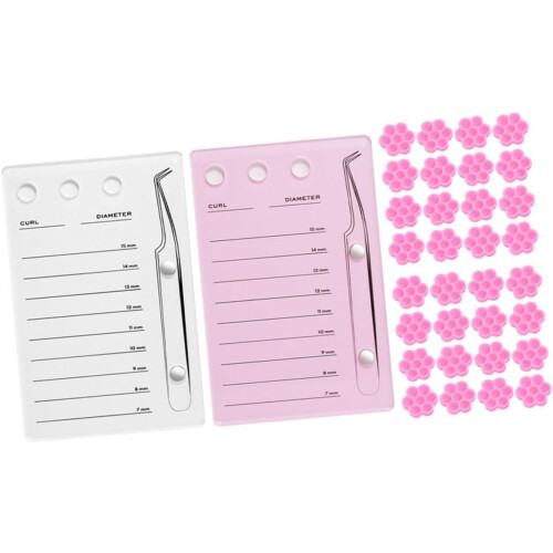 Eyelash Extension Tool for Practice Glue Holder Tile for Lash Extensions Training