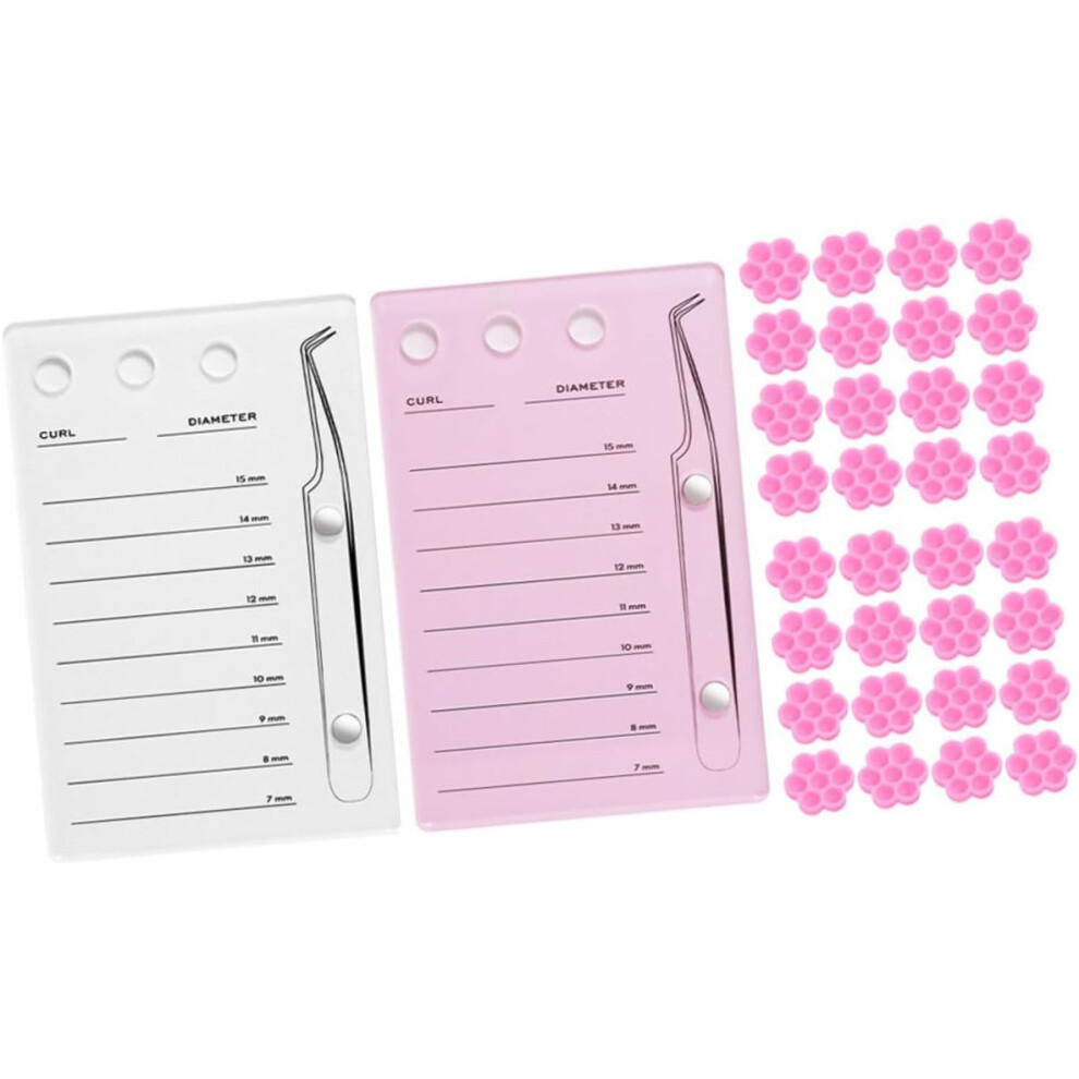 Hkhbjs Eyelash Extension Tool For Practice Glue Holder Tile For Lash Extensions Training
