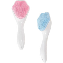 cepillos manuales de silicona para limpieza facial, ideales para el hogar y viajes. Función de limpieza exfoliante.