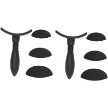 2 juegos de sellos de silicona para sombras de ojos, herramienta de maquillaje para sellar el pliegue del párpado.