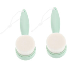 2 cepillos exfoliantes faciales. Cepillo suave para la piel para limpiar y exfoliar el rostro y desmaquillar.