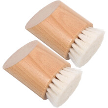 2er-Pack manuelle Gesichtsreinigungsbürsten mit Naturborsten für empfindliche Haut, Tiefenreinigung, Mitesserentfernung, Heimpflege