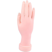 2 Stück Gummi-Übungshandmodell, Nagelkunst-Übungswerkzeug, Maniküre-Werkzeug für Nagelspitzen, zum Einstecken und Üben