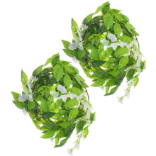 Künstliche Glyzinienblütenranken, künstliche Blumenranken-Dekoration, Hängegirlande, 2 Stück