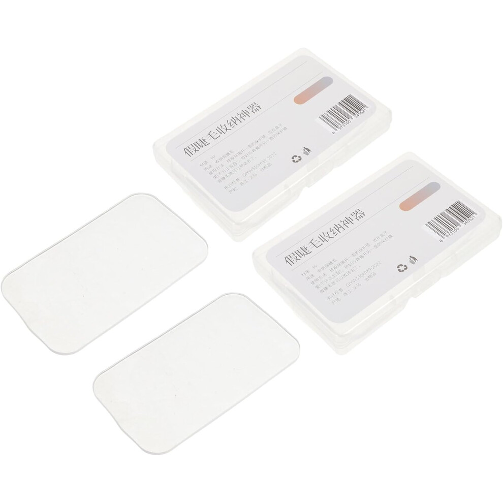 Hkhbjs 2Pcs Eyelash Storage Box For False Eyelashes Lash Packaging Holde