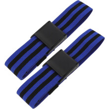 2 Stück blaue Oberschenkel-Okklusionsbänder, verstellbare Blutflussbegrenzungsbänder