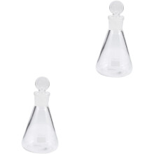 Lot de 2 flacons Erlenmeyer en verre pour expériences de laboratoire, flacons coniques pour expériences scientifiques