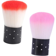 Nagelpuder-Reinigungsbürste, komfortable Nagelbürste für Damen, 2er-Set, weiche Borsten